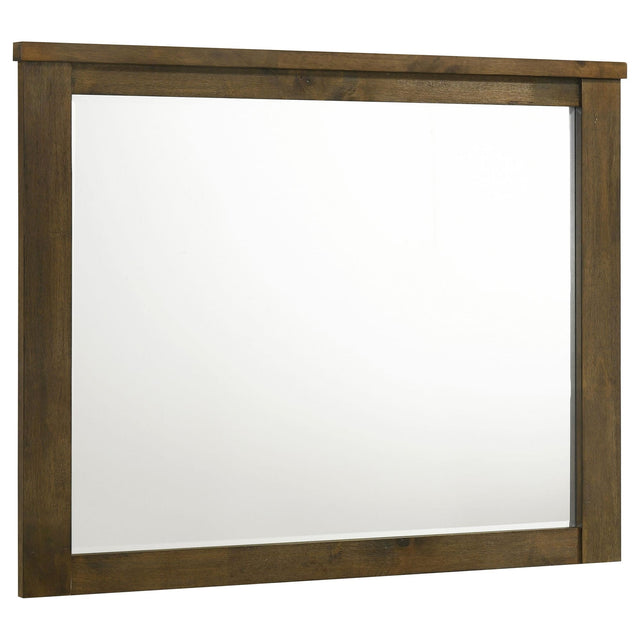 Doherty Rectangular Dresser Mirror Rustic Brown from Ella Furniture