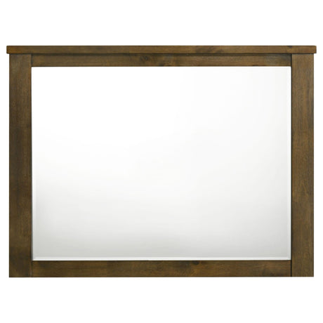 Doherty Rectangular Dresser Mirror Rustic Brown view 2
