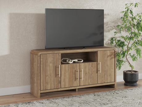 Dovander Brown 63" TV Stand view 2