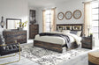 Drystan Multi Bookcase Bedroom Set — 2-Drawer Footboard Storage