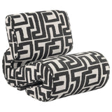 Eimer Geometric Jacquard Accent Chair Black from Ella Furniture