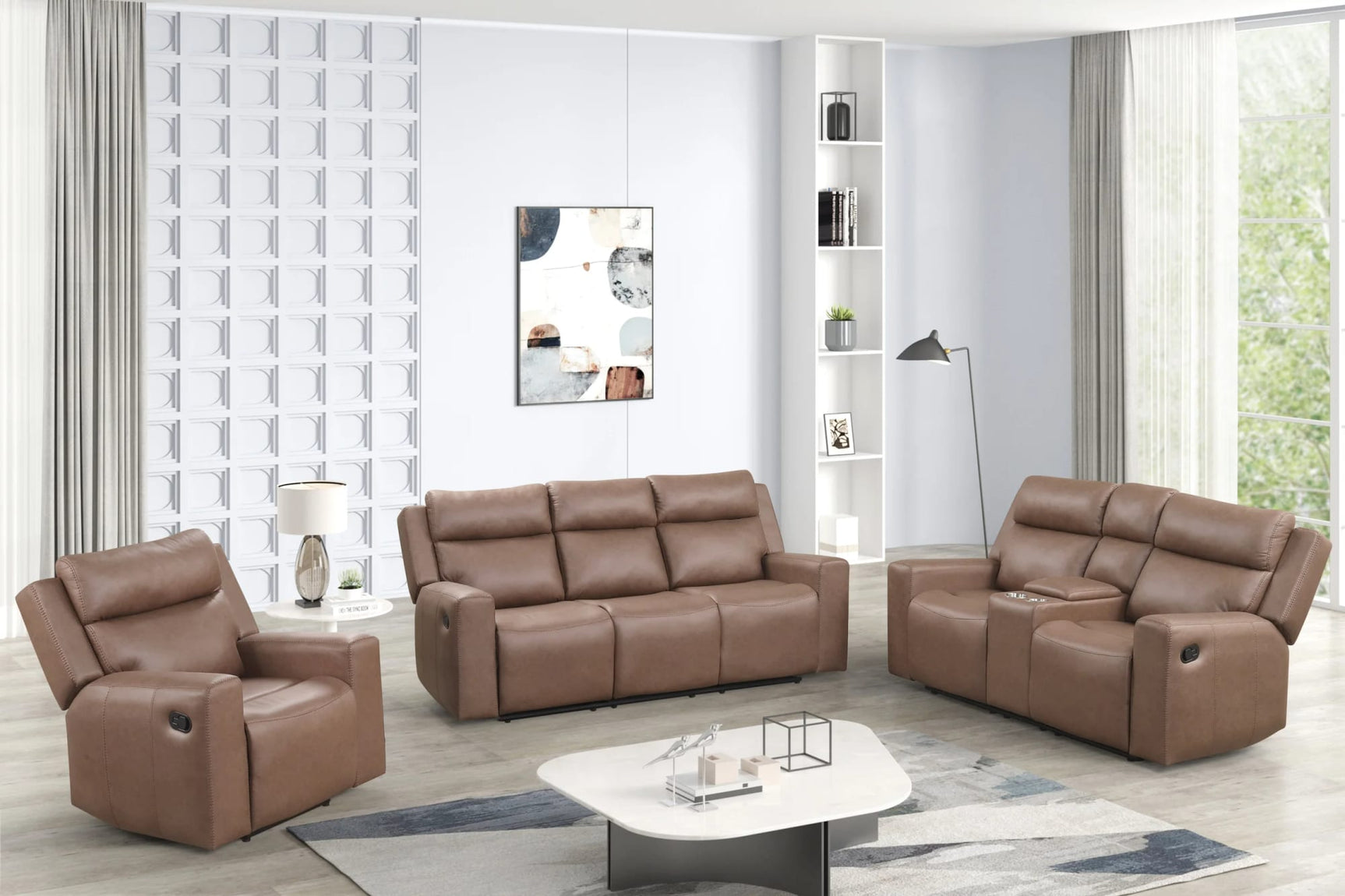 Elevation Brown 3-Piece Reclining Set view 2