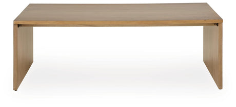 Ella Grove Rich Brown Coffee Table view 3