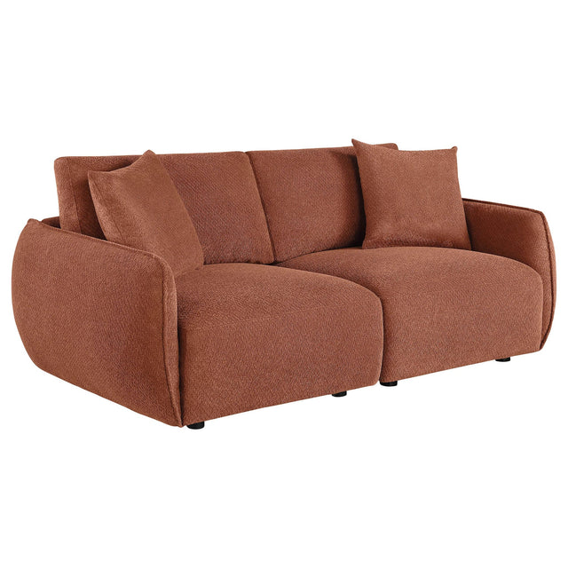 Elysia Fabric Upholstered Modular Lounge Loveseat Coral from Ella Furniture