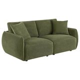 Elysia Fabric Upholstered Modular Lounge Loveseat Green from Ella Furniture