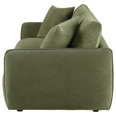 Elysia Fabric Upholstered Modular Lounge Loveseat Green view 5