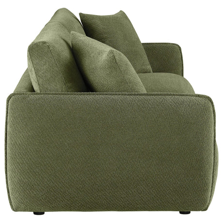 Elysia Fabric Upholstered Modular Lounge Loveseat Green view 8