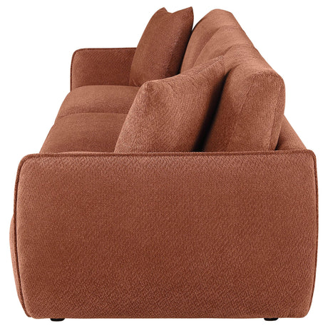 Elysia Fabric Upholstered Modular Lounge Sofa Coral view 5