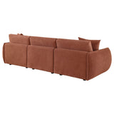 Elysia Fabric Upholstered Modular Lounge Sofa Coral view 7