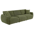 Elysia Fabric Upholstered Modular Lounge Sofa Green from Ella Furniture