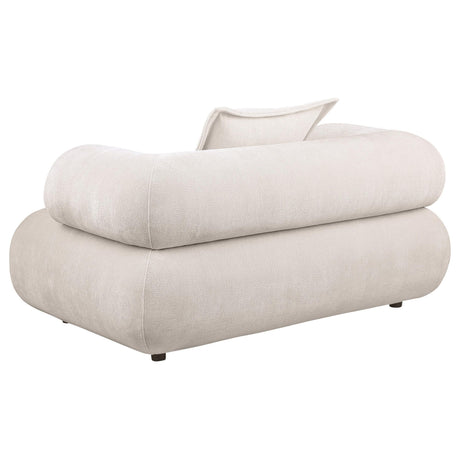 Eskola 2-Piece Chenille Sofa and Accent Chair Set Ivory view 5