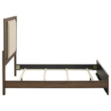 Etienne Full Velvet Upholstered Panel Bed Walnut view 5