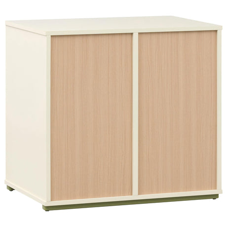 Evren 4-cubby Horizontal Bookcase with Natural Interior Off White view 6