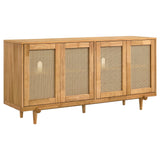 Fabra 4-door Dining Sideboard Storage Console Honey from Ella Furniture