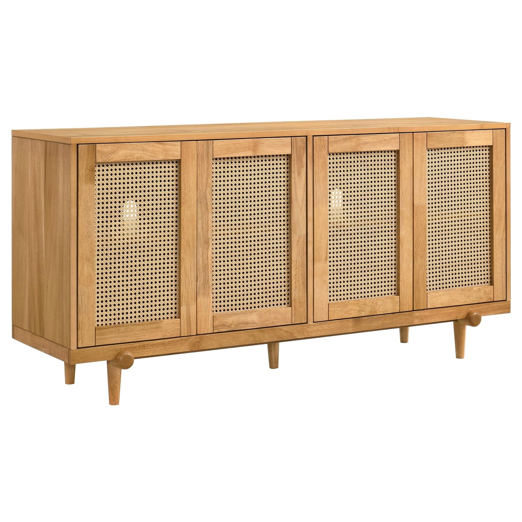 Fabra 4-door Dining Sideboard Storage Console Honey from Ella Furniture