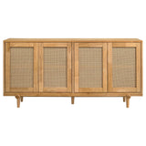 Fabra 4-door Dining Sideboard Storage Console Honey view 2