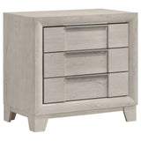 Farre 2-drawer Nightstand Bedside Table Washed Grey from Ella Furniture