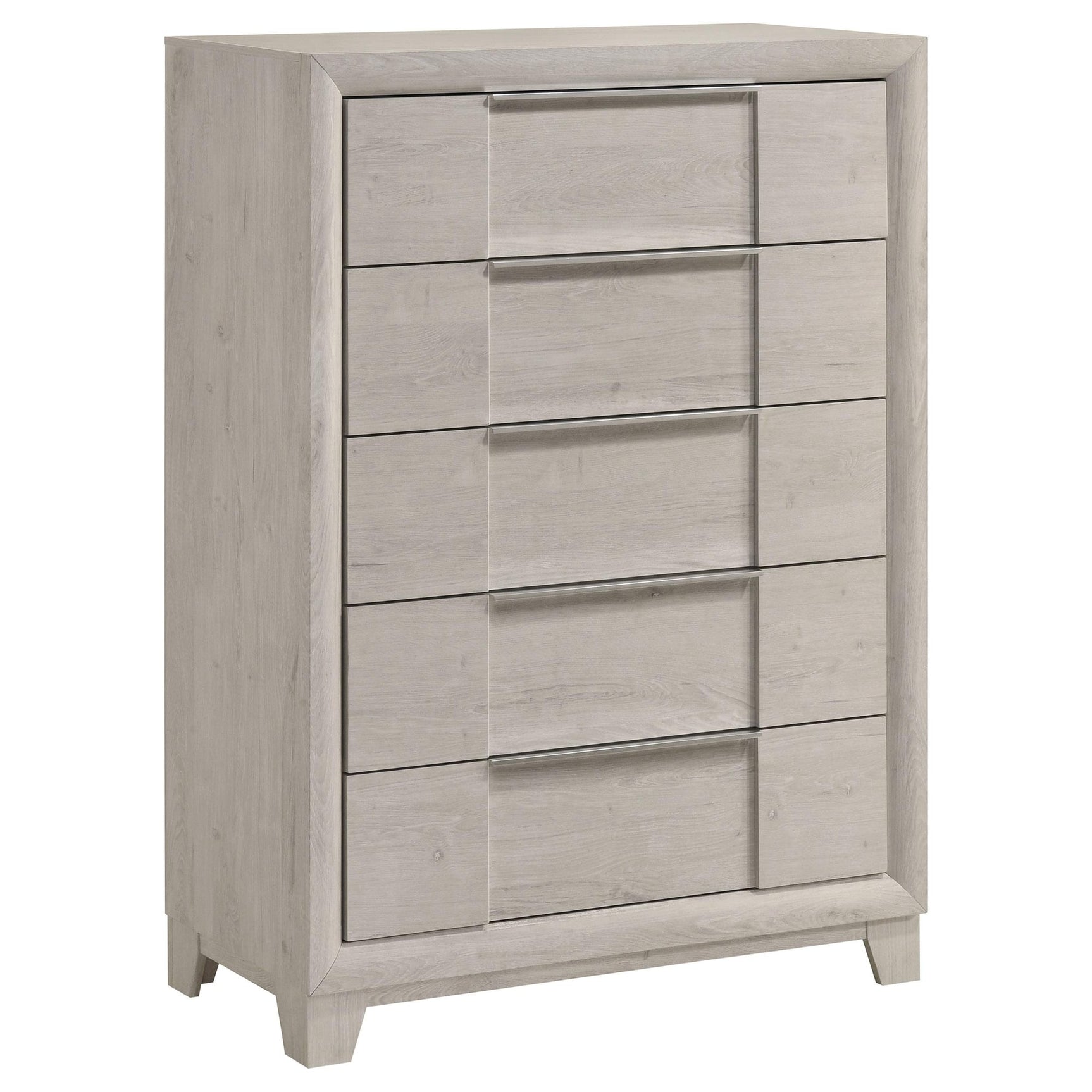 Farre 5-drawer Chest of Drawers Washed Grey from Ella Furniture