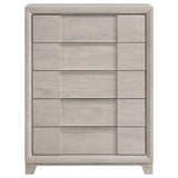 Farre 5-drawer Chest of Drawers Washed Grey view 3