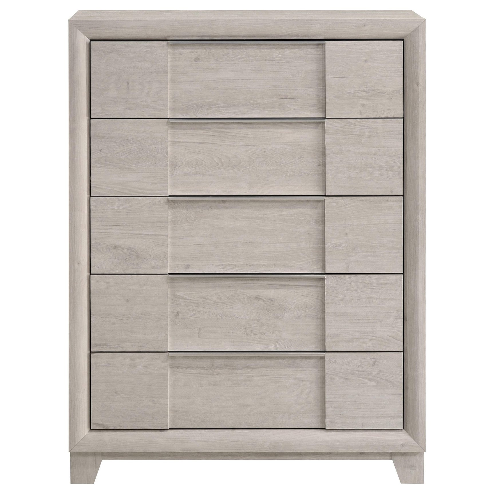 Farre 5-drawer Chest of Drawers Washed Grey view 3