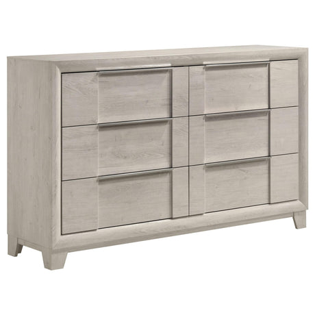 Farre 6-drawer Dresser Washed Grey from Ella Furniture