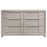 Farre 6-drawer Dresser Washed Grey view 3