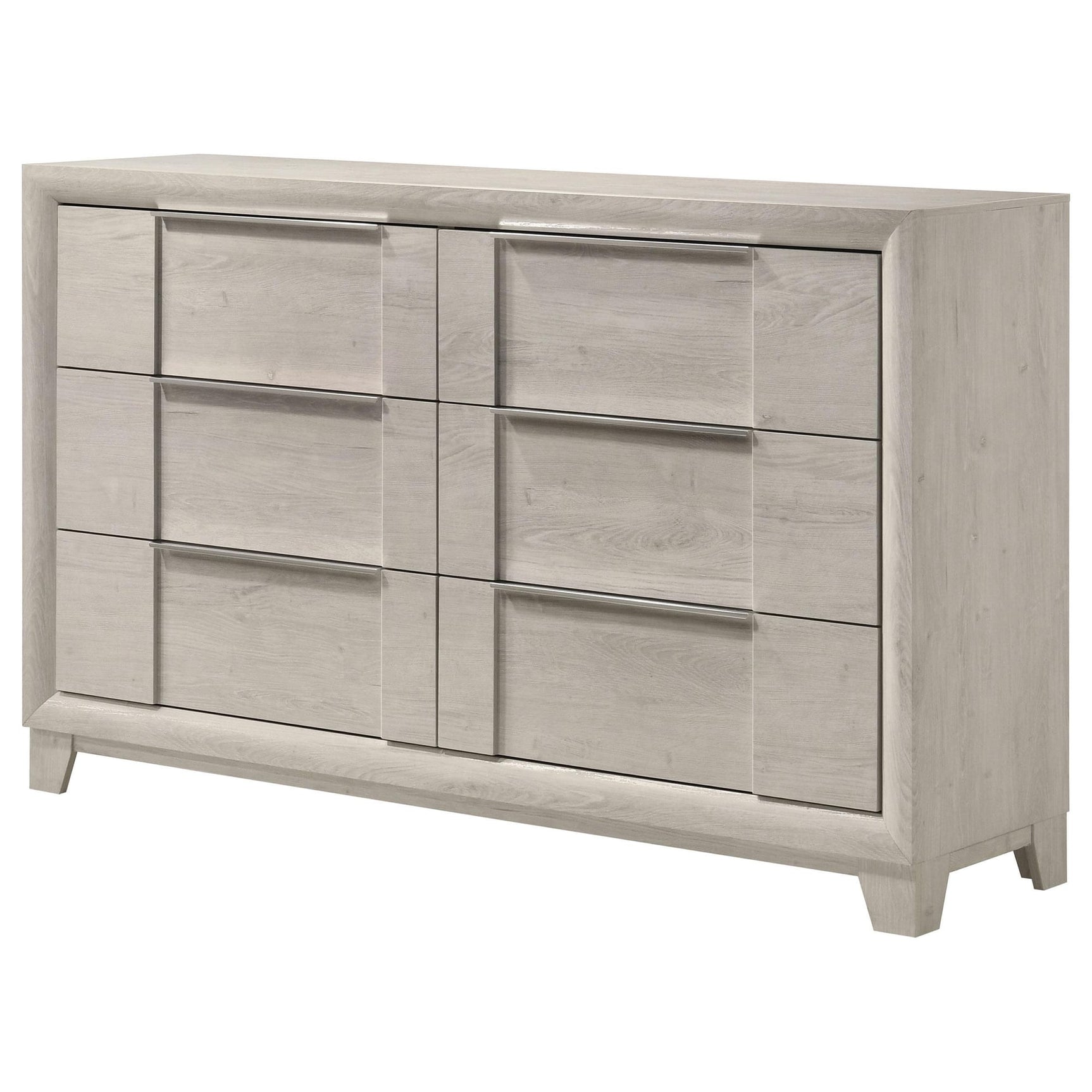 Farre 6-drawer Dresser Washed Grey view 4
