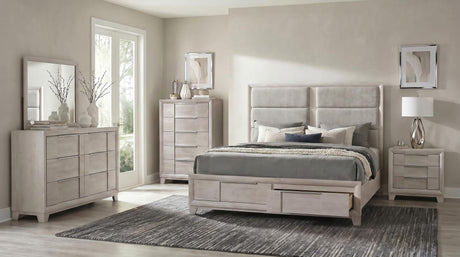 Farre 6-drawer Dresser Washed Grey view 13
