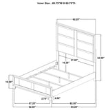Farre Queen Upholstered Platform Panel Bed Washed Grey view 11