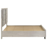 Farre Queen Upholstered Storage Platform Bed Washed Grey view 6