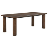 Faulkner 84-inch Extension Wood Dining Table Brown Oak from Ella Furniture