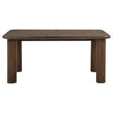 Faulkner 84-inch Extension Wood Dining Table Brown Oak view 4