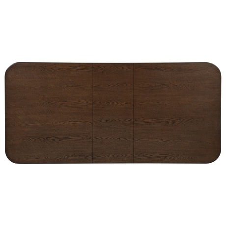 Faulkner 84-inch Extension Wood Dining Table Brown Oak view 5