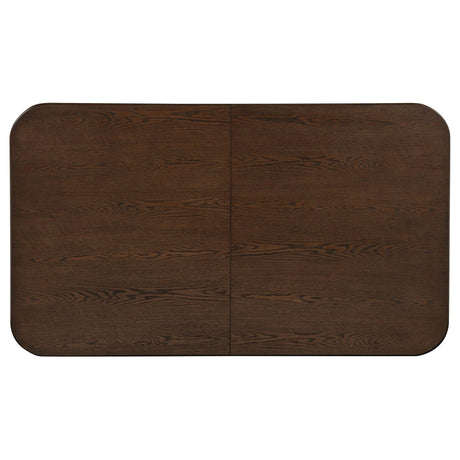 Faulkner 84-inch Extension Wood Dining Table Brown Oak view 6