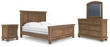 Feddinger Medium Brown Panel Bedroom Set view 2