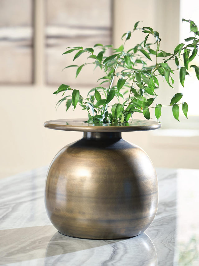 Fedorleigh Antique Brass Finish Vase from Ella Furniture