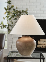 Ferrilby Antique Beige Table Lamp from Ella Furniture