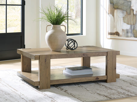 Flangren Light Brown Coffee Table from Ella Furniture