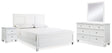 Fortman White Panel Bedroom Set view 2