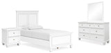 Fortman White Panel Bedroom Set view 3