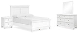 Fortman White Panel Bedroom Set view 4