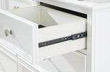 Fortman White Panel Bedroom Set Queen 4: Bed, Dresser, Mirror, Chest from Ella Furniture