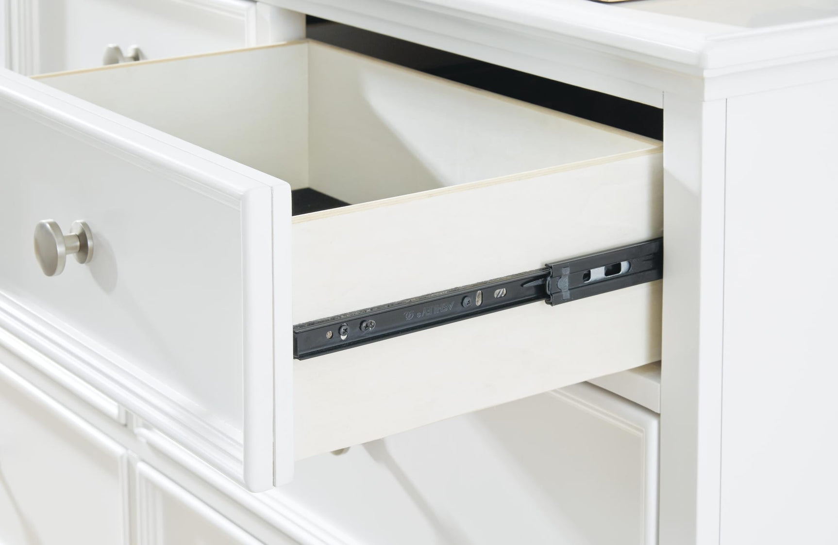 Fortman White Panel Bedroom Set Queen 4: Bed, Dresser, Mirror, Chest from Ella Furniture
