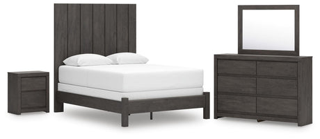 Fraluna Charcoal Panel Bedroom Set from Ella Furniture