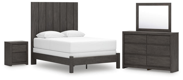 Fraluna Charcoal Panel Bedroom Set from Ella Furniture