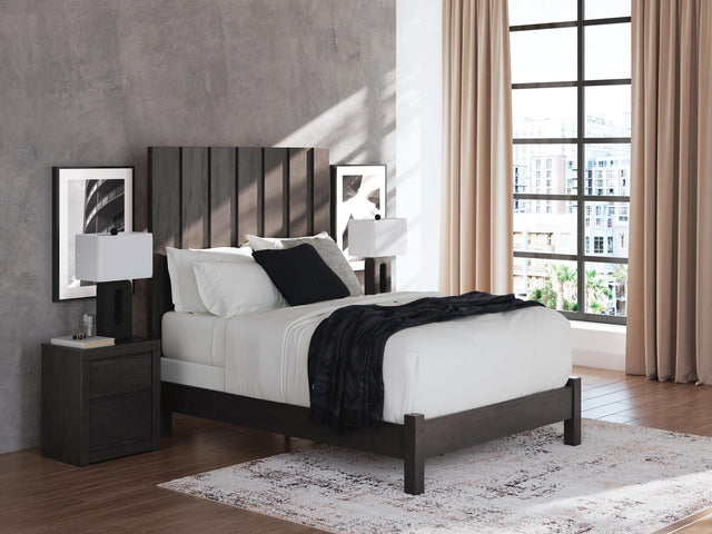 Fraluna Charcoal Panel Bedroom Set view 10