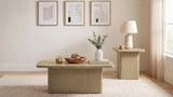 Fraser 2-Piece Greige Pedestal Coffee and End Table Set from Ella Furniture