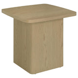 Fraser 3-Piece Greige Pedestal Coffee and End Table Set view 3