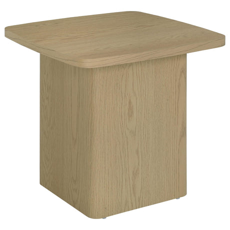 Fraser 3-Piece Greige Pedestal Coffee and End Table Set view 3