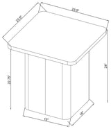 Fraser 3-Piece Greige Pedestal Coffee and End Table Set view 12